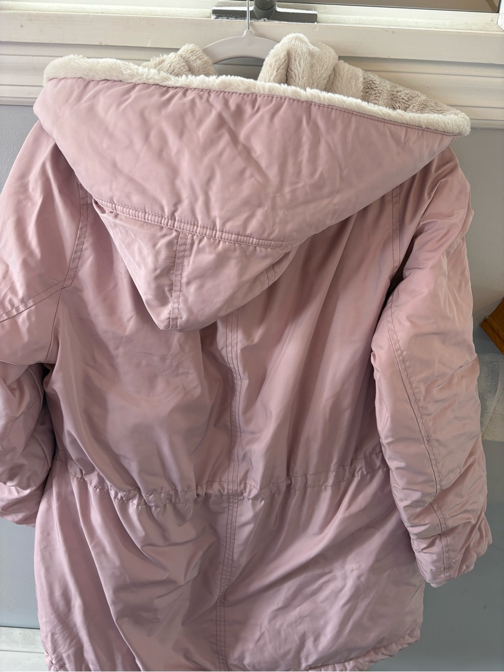 Abercrombie & Fitch Pink Faux-Fur Lined Puffer Parka - Picture 7 of 7